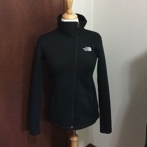NWOT North Face asymmetrical black zip up